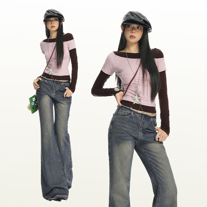 Women's Low Waist Flared Jeans | MuddyStock Originals MuddyStock