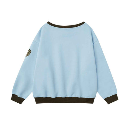 Women's loose round neck sweatshirt with letter printed pattern | MuddyStock Originals MuddyStock