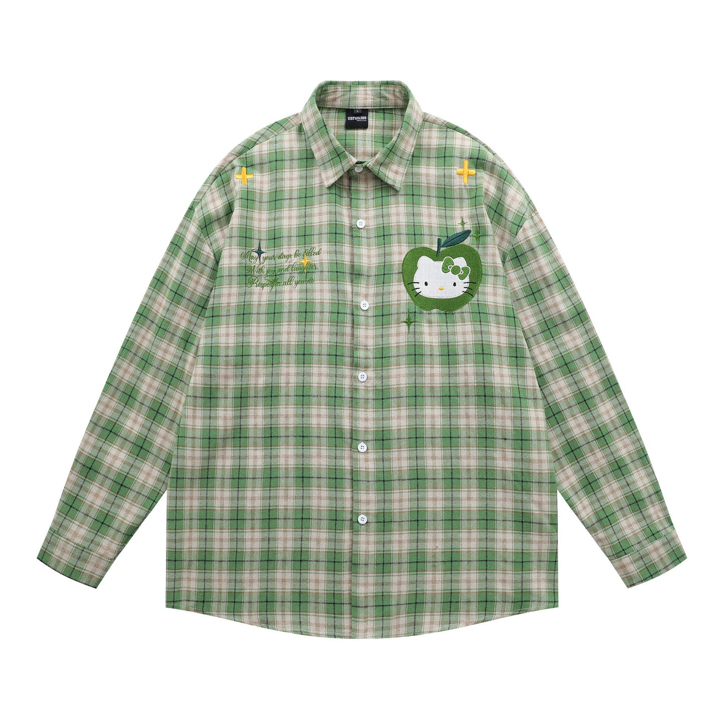 Plaid Long Sleeve Shirt For Women | MuddyStock Originals Green
