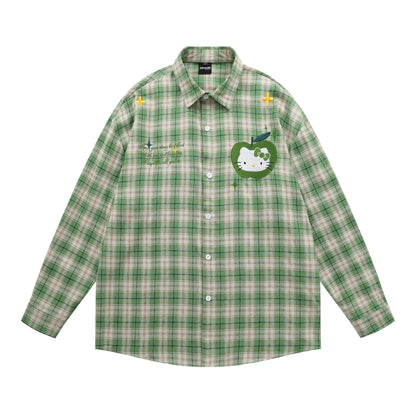 Plaid Long Sleeve Shirt For Women | MuddyStock Originals Green