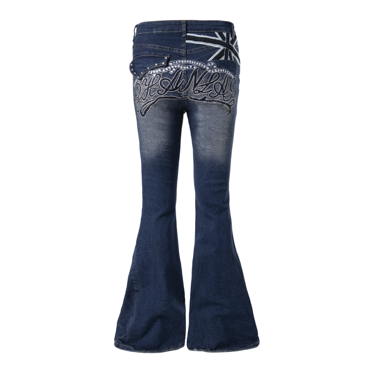 Women's jeans with worn straps and torn holes | MuddyStock Originals