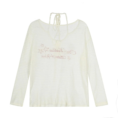 Casual retro striped long sleeved top for women | MuddyStock Originals eprolo