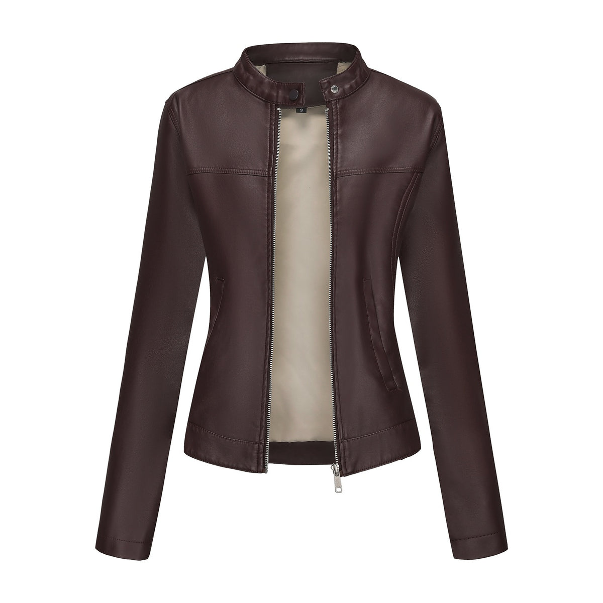 Stand up collar jacket for men | MuddyStock Originals Brown