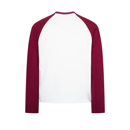 Retro contrasting color long sleeved T-shirt for men and women | MuddyStock Originals