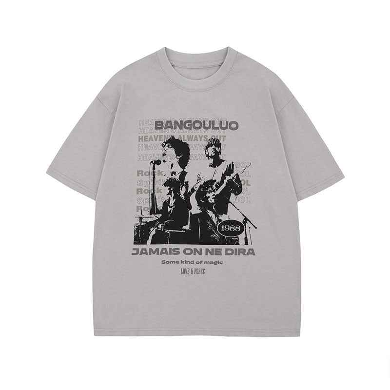 Short Sleeve T-Shirt Pure Cotton For Men | MuddyStock Originals Gray MuddyStock