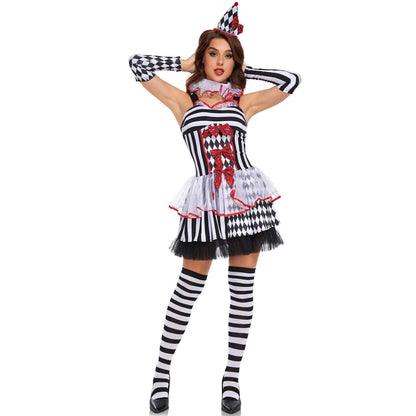 Cute Circus Clown Costume for Halloween