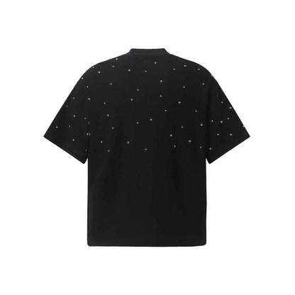 Red lip diamond print short sleeved t-shirt for men and women | MuddyStock Originals