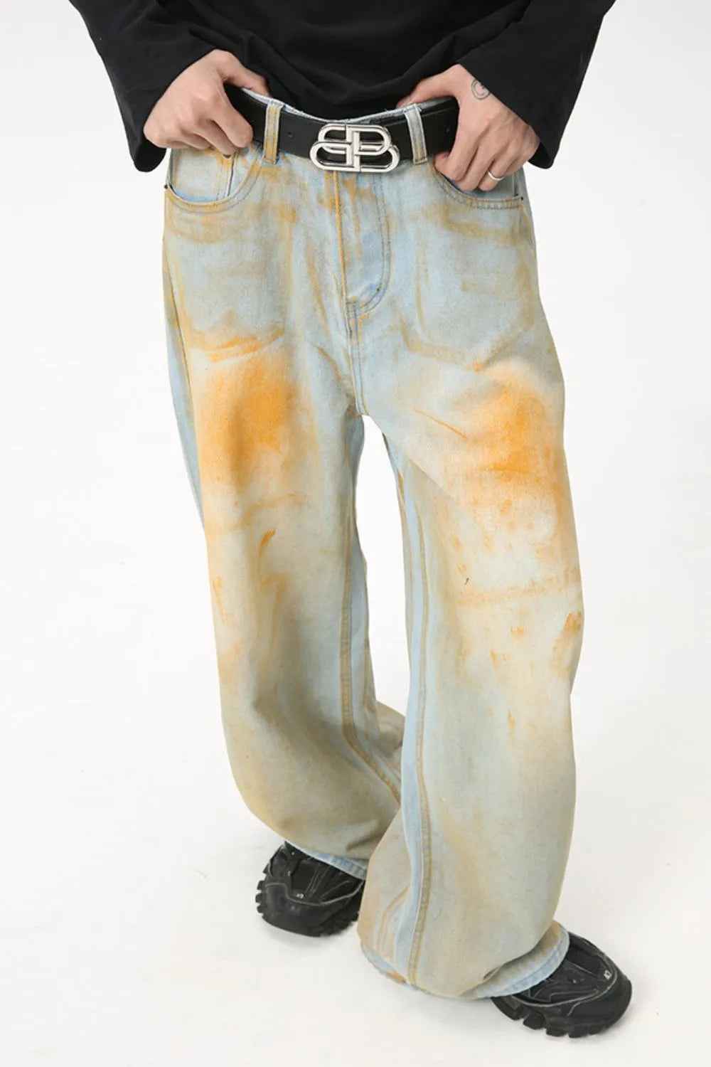 Waste Soil Wide Leg Jeans For Men | MuddyStock Originals MuddyStock