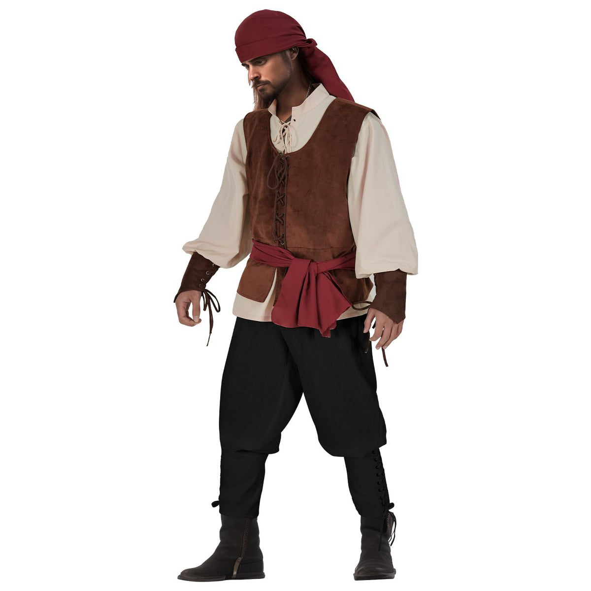 Halloween Caribbean Pirate Costume For Men