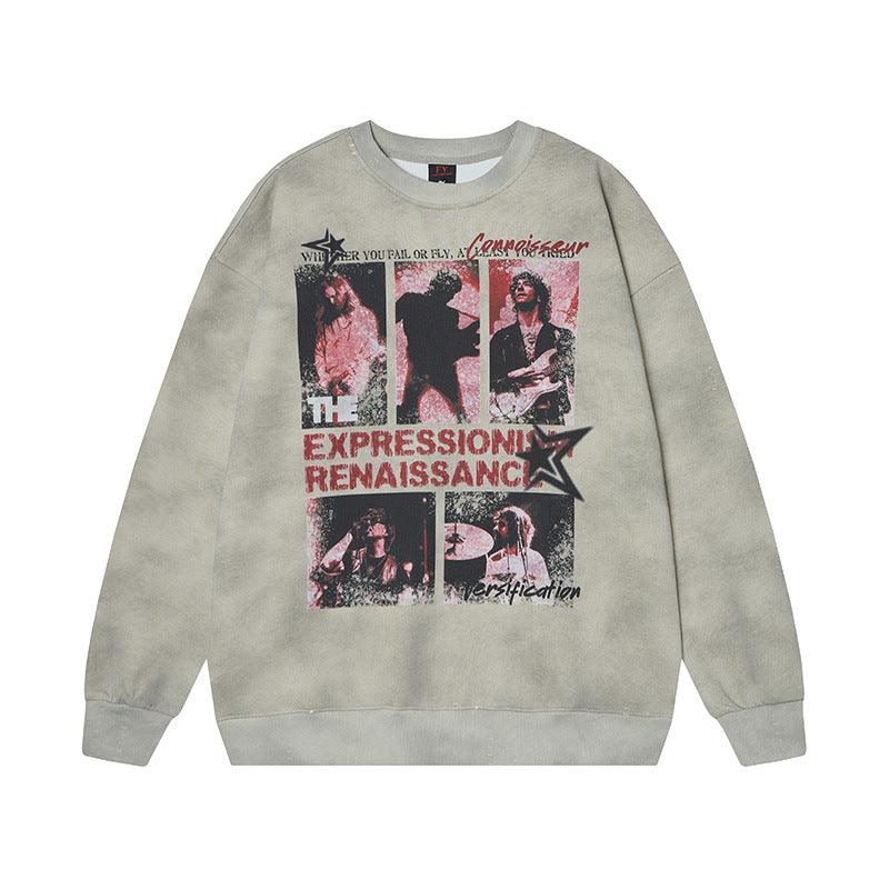 Printed Sweatshirt for Women | MuddyStock Originals Apricot