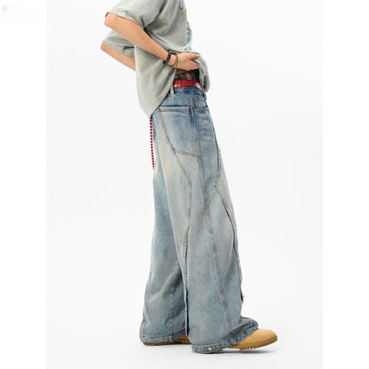 Irregular deconstruction jeans for men and women | MuddyStock Originals MuddyStock