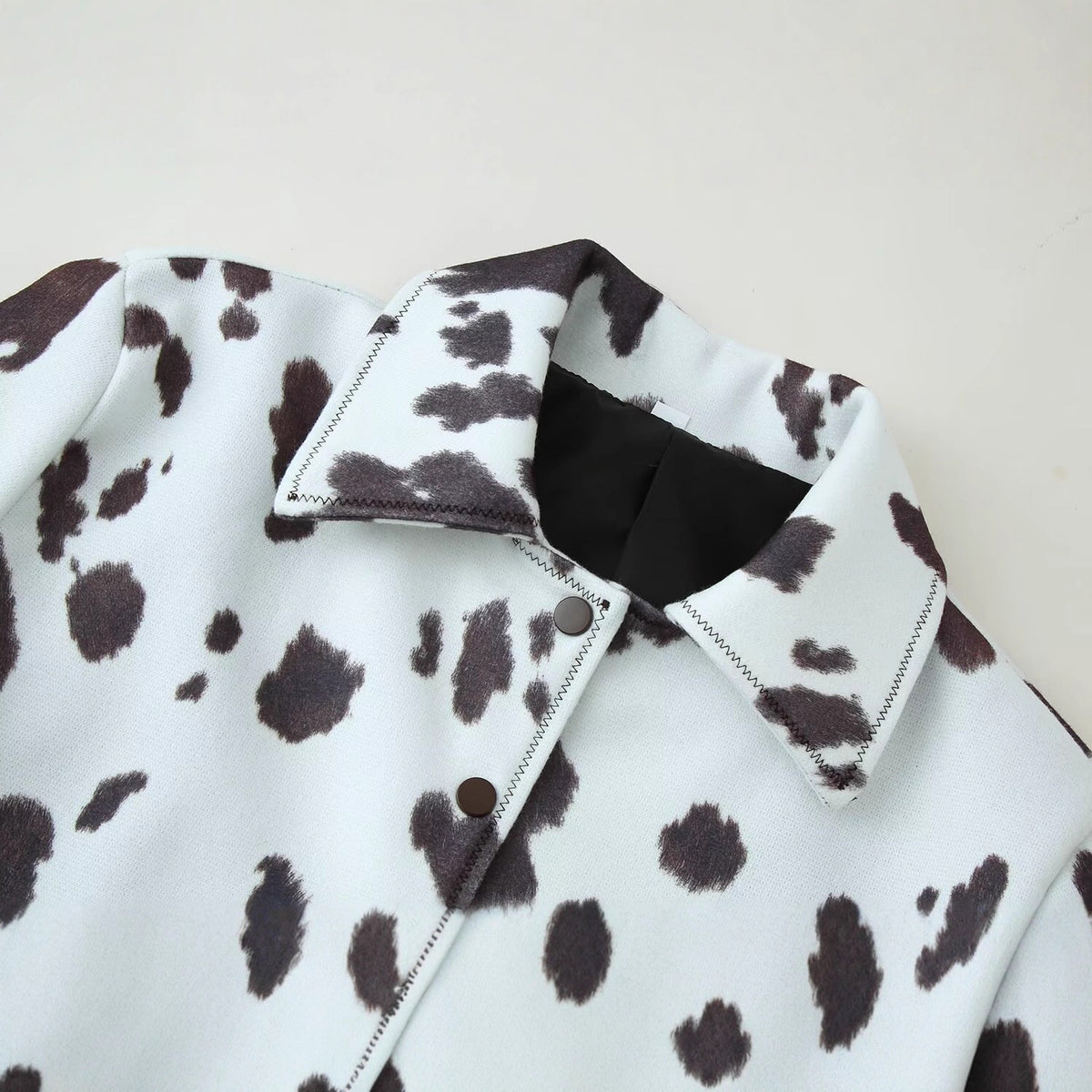 Irregular printed short jacket for women | MuddyStock Originals