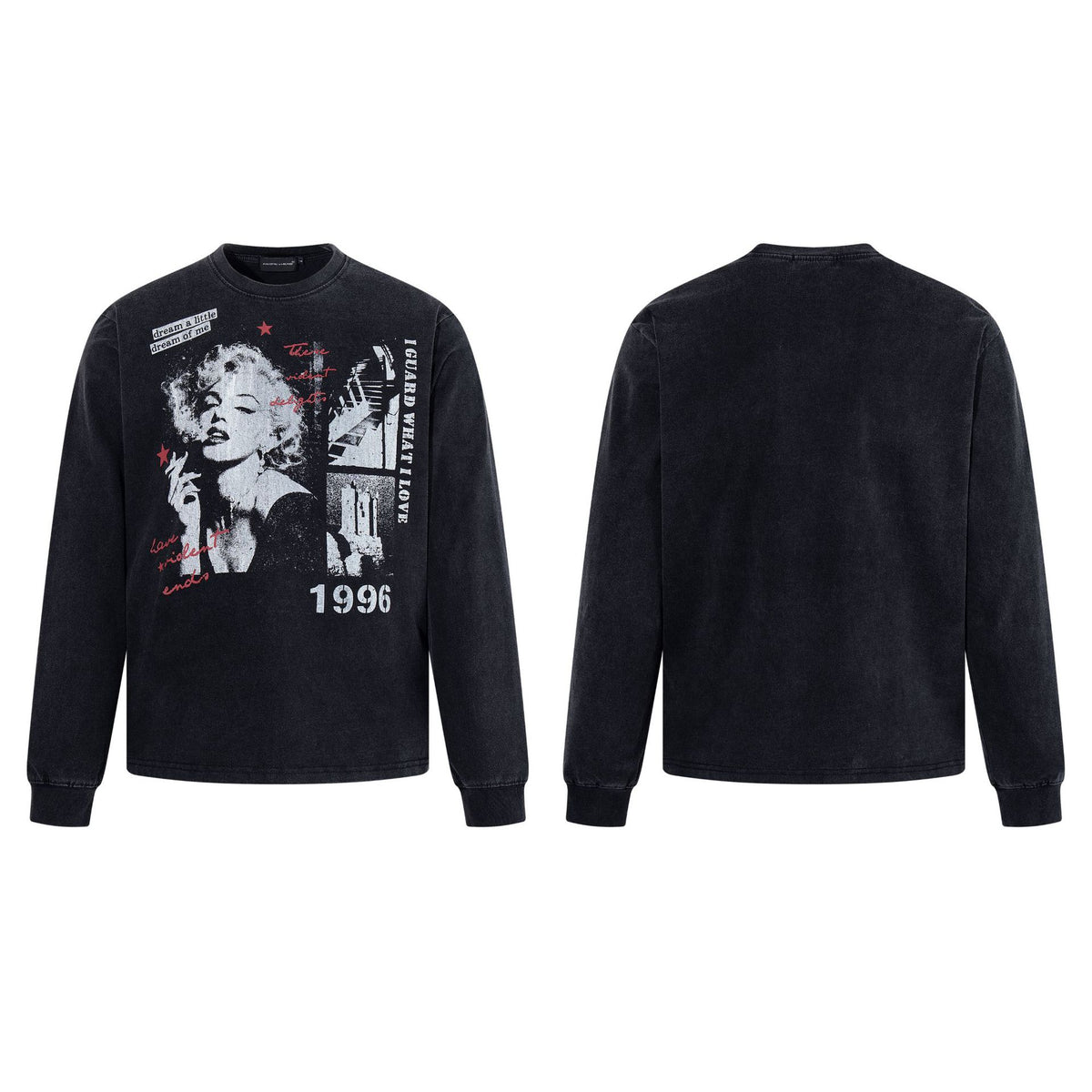 Marilyn Monroe printed vintage long sleeved t-shirt for men | MuddyStock Originals