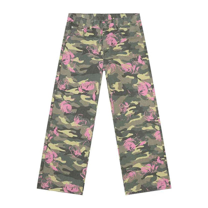 Camouflage Jeans with Pockets For Men | MuddyStock Origianals Pink M MuddyStock