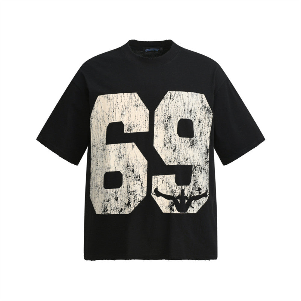 Abstract crowd printed short sleeved t-shirt for men | MuddyStock Originals