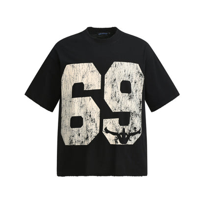 Abstract crowd printed short sleeved t-shirt for men | MuddyStock Originals