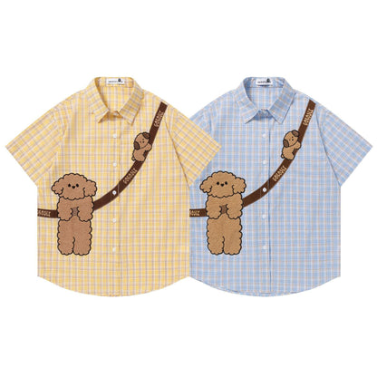 Puppy hairy short sleeved shirt for men | MuddyStock Originals