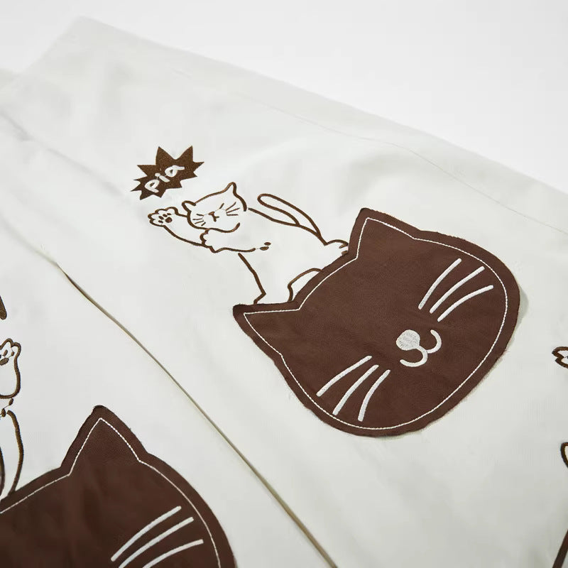 Loose Cartoon Patch Embroidery Jeans For Women | MuddyStock Originals eprolo