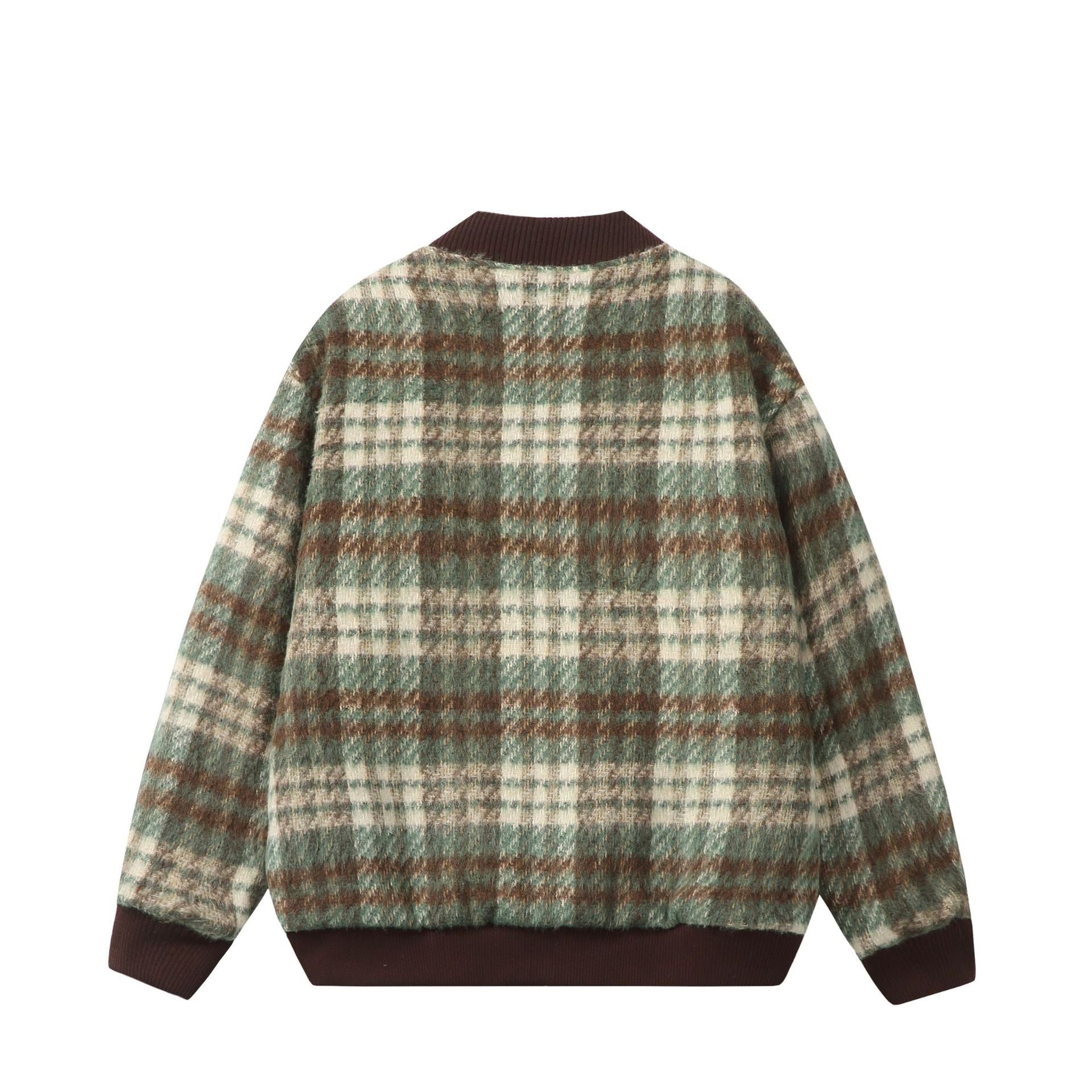 Color-Blocked Plaid Versatile Baseball Jacket For Men And Women | MuddyStock Originals eprolo