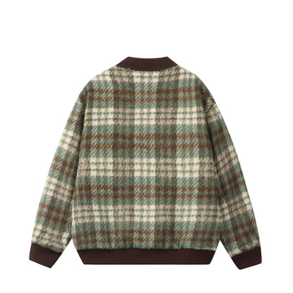 Color-Blocked Plaid Versatile Baseball Jacket For Men And Women | MuddyStock Originals eprolo