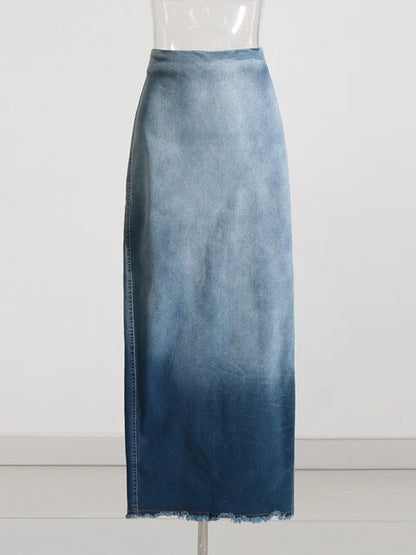 Denim Summer Skirts For Women | MuddyStock Originals Blue
