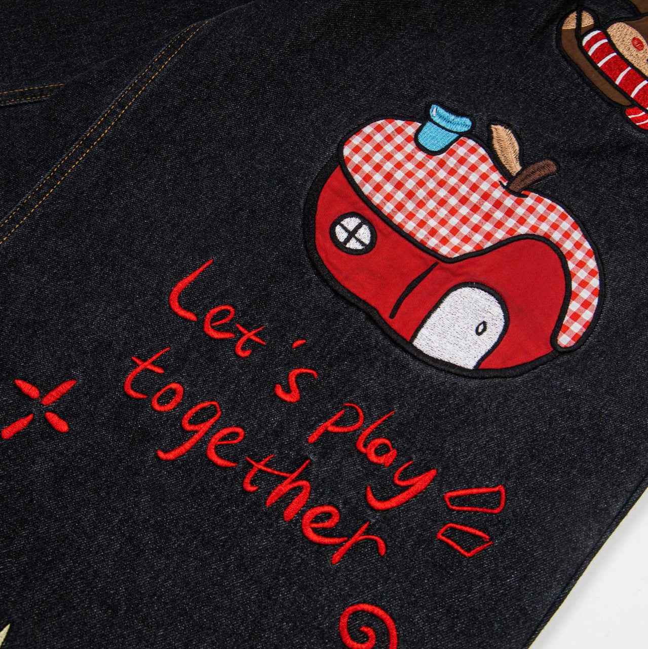Sausage dog design denim shorts for women | MuddyStock Originals