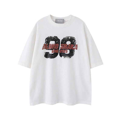 Printed short sleeved men's and women's T-shirt | MuddyStock Originals White MuddyStock