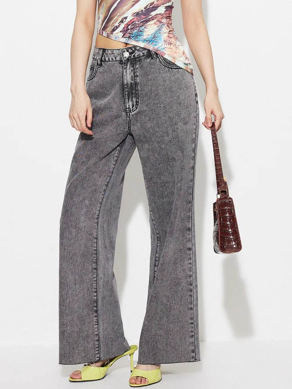 High Waist Bootcut Jeans with Pockets | MuddyStock Originals MuddyStock