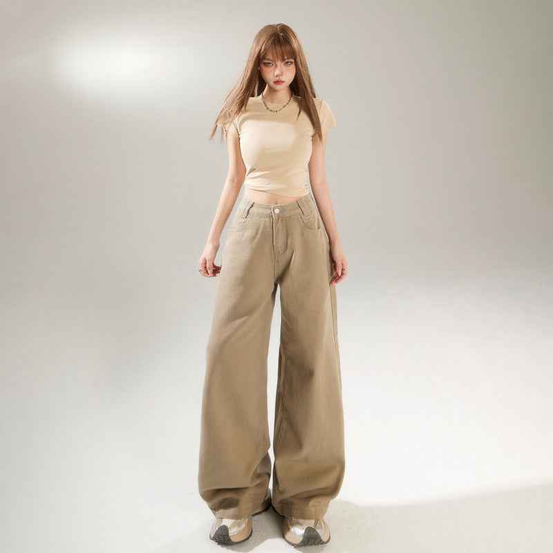Women's Wide-Leg Loose Straight Floor-Length Pants | MuddyStock Originals MuddyStock