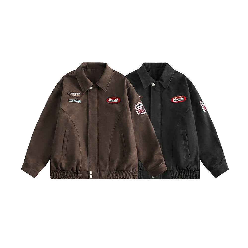 Retro Simple Loose Design Jacket For Men | MuddyStock Originals MuddyStock