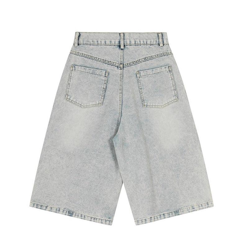 Letter towel embroidered washed shorts for women | MuddyStock Originals