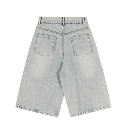 Letter towel embroidered washed shorts for women | MuddyStock Originals