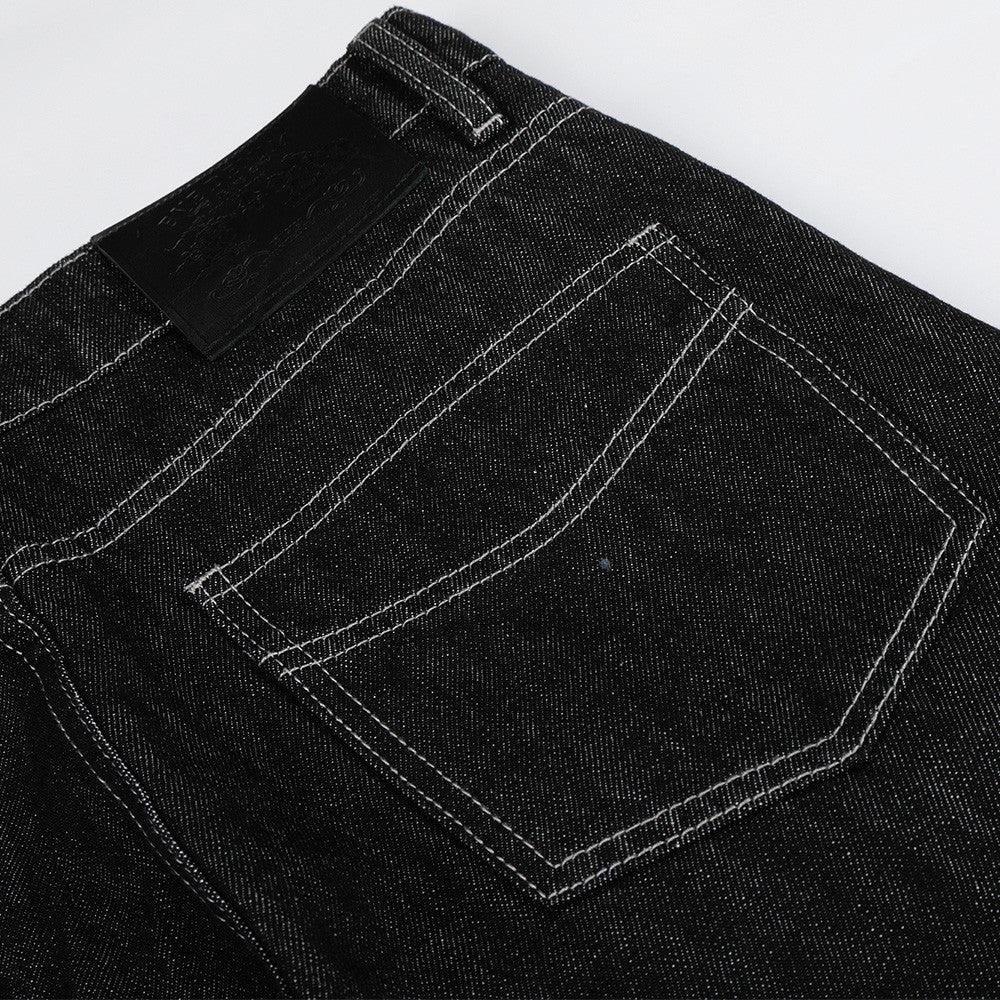 Casual denim micro flared pants