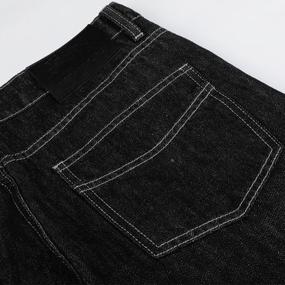 Casual denim micro flared pants