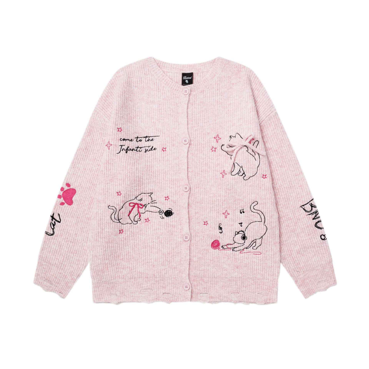 Cat knot jacquard sweater for women | MuddyStock Originals