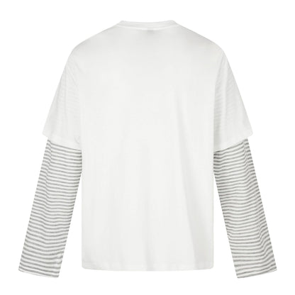 Printed Faux Layered Long Sleeve Tee For Men | MuddyStock Originals