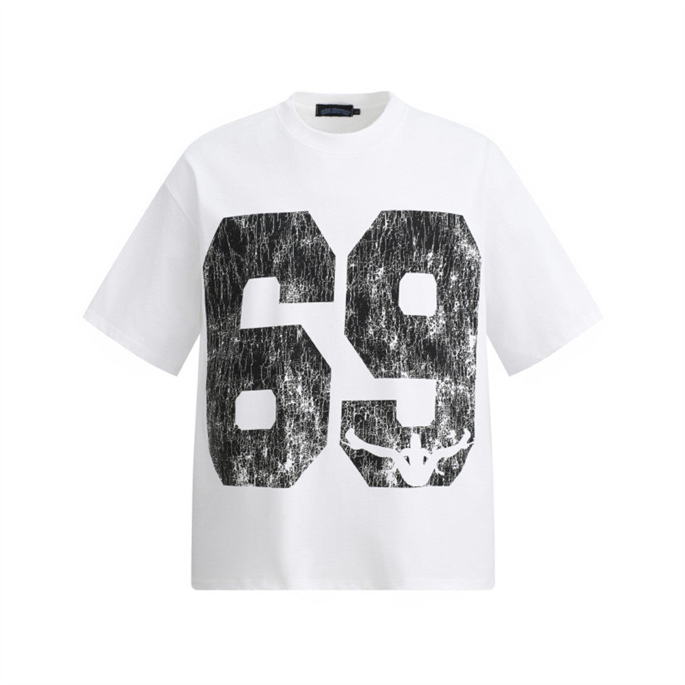 Abstract crowd printed short sleeved t-shirt for men | MuddyStock Originals