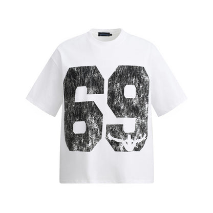 Abstract crowd printed short sleeved t-shirt for men | MuddyStock Originals