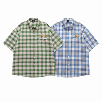 Plaid short sleeved shirt for men | MuddyStock Originals