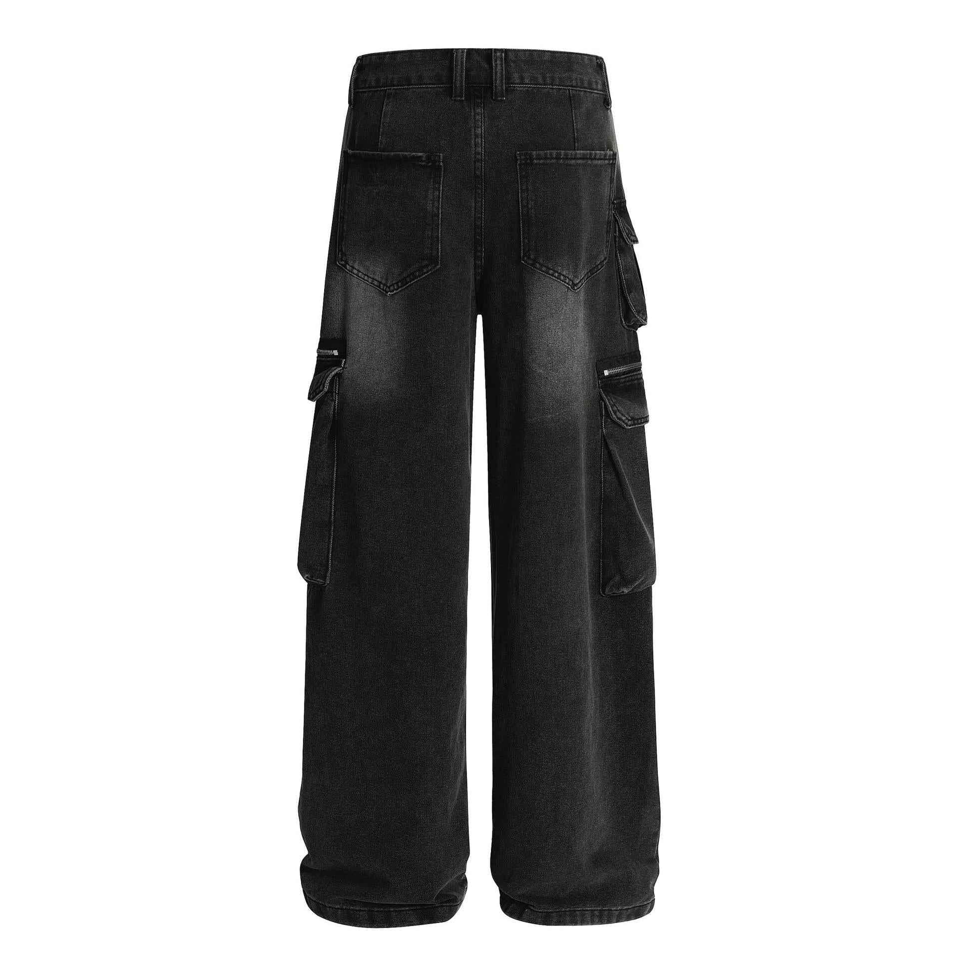 Wrinkled multi pocket workwear jeans for women | MuddyStock Originals