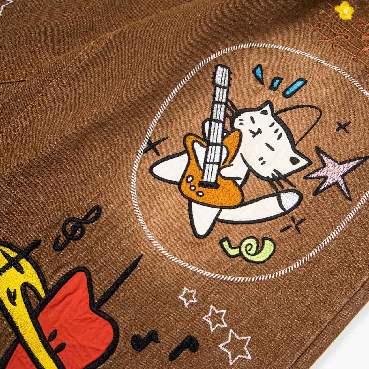 Kitten Patchwork Cropped Pants For Women | MuddyStock Originals