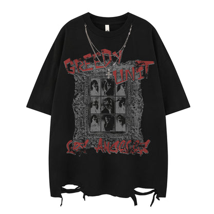 Streetwear Design Necklace Short Sleeve T-Shirt For Men | MuddyStock Originals MuddyStock