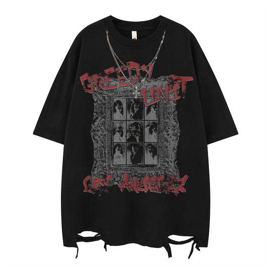 Streetwear Design Necklace Short Sleeve T-Shirt For Men | MuddyStock Originals MuddyStock