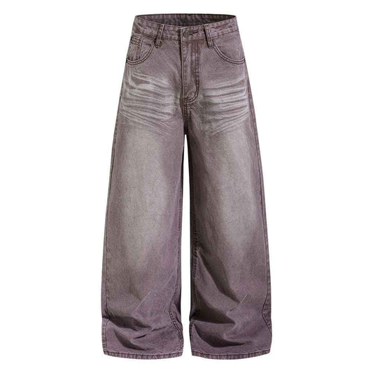 Make old wide leg jeans