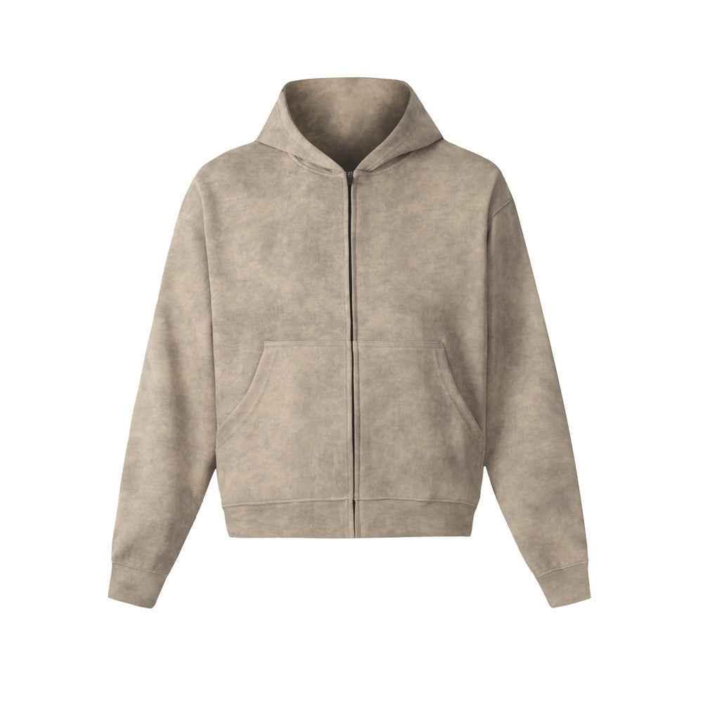 Tie dye snowflake vintage hoodie for men | MuddyStock Originals Khaki