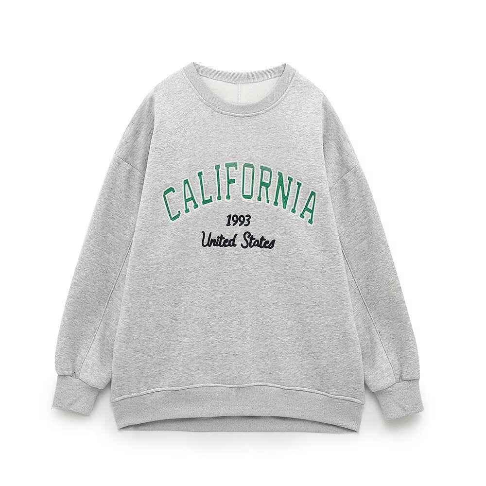 Text embroidered sweatshirt + jogging pants for women | MuddyStock Originals
