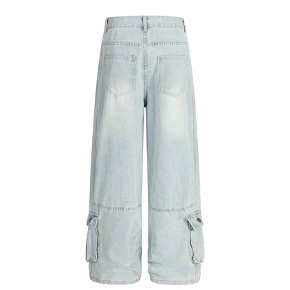 High street ripped rough edge workwear jeans for men | MuddyStock Originals