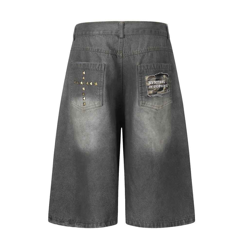 Washed denim shorts for men | MuddyStock Originals