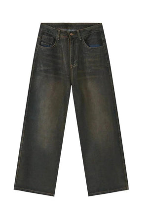 Wide Leg Men's Jeans with Pockets | MuddyStock Originals Dark