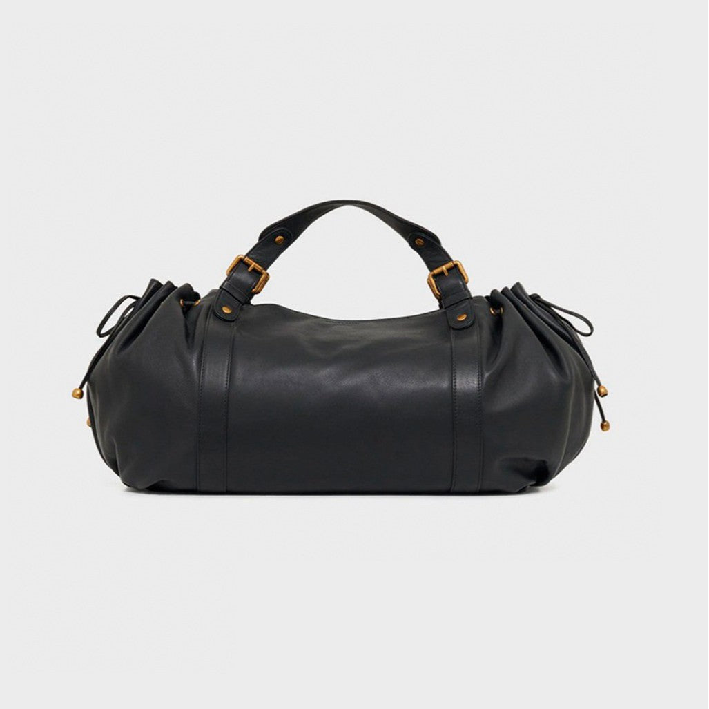 Large capacity soft leather tote bag